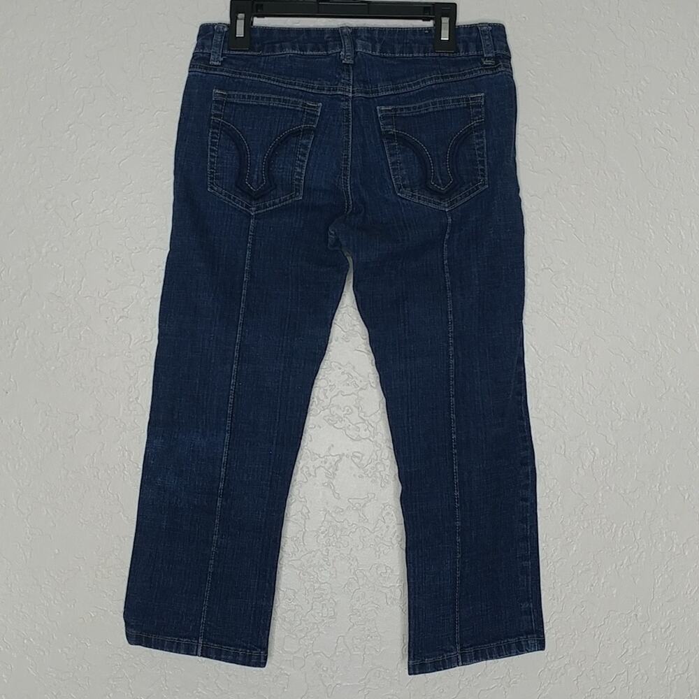 Younique Y2K Style Capri Jeans Blue Size 5 - Picture 3 of 6
